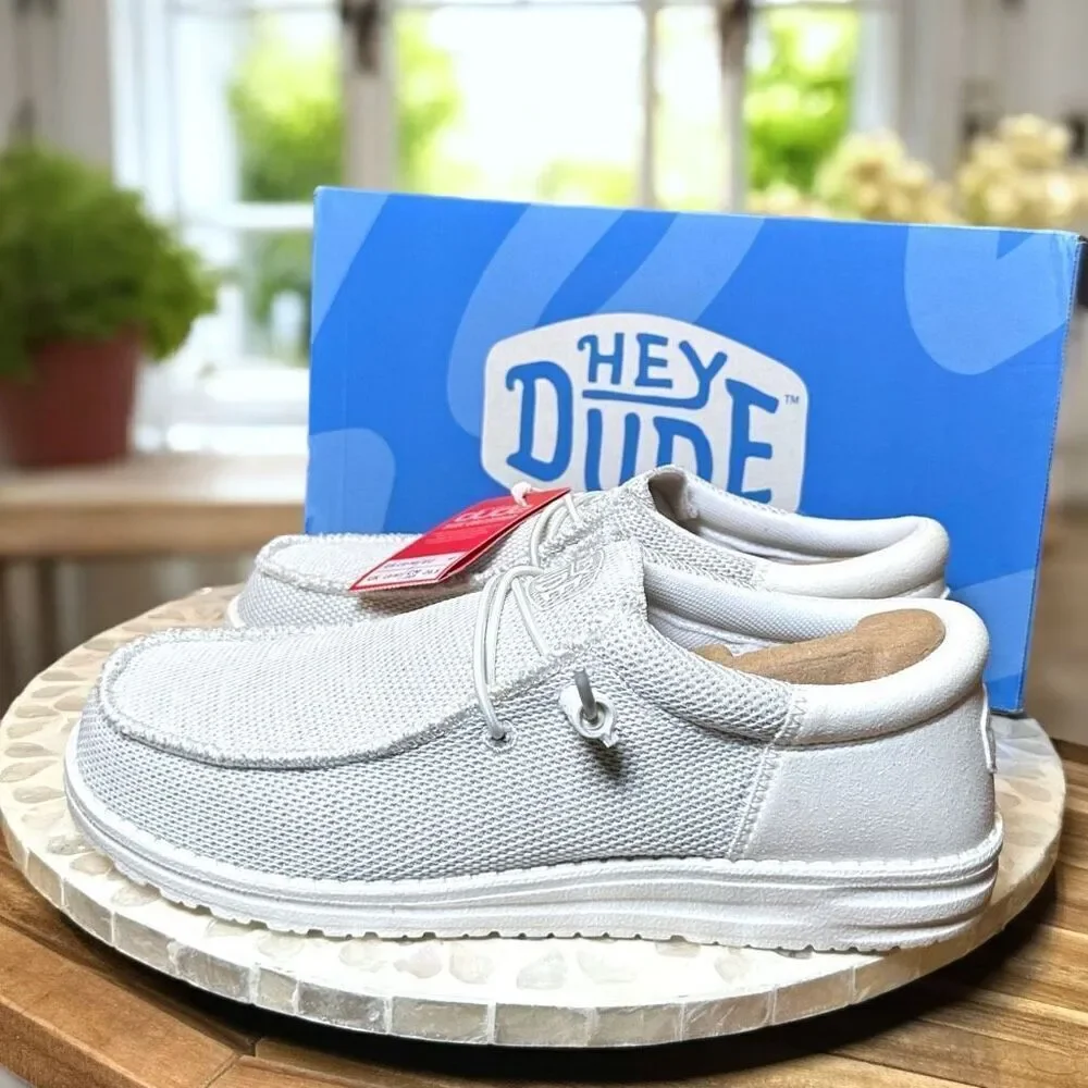 Hey Dude Wally Funk Mono Ghosted Slip-On Sox Collection Shoes Unisex Men 8 / Wom